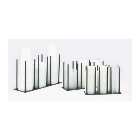 Cal-Mil Cal-Mil 1516-3-13 Ramekin / Lid Organizer Up to 2-1/2" Diameter 10"W x 3-1/2"D x 6"H Black 1516-3-13